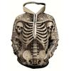 Herren Halloween Dunkler Stil Pullover Hoodie 3D Druck Herbst Winter