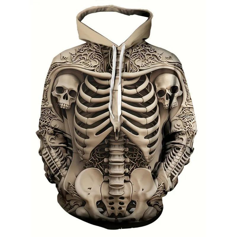 Herren Halloween Dunkler Stil Pullover Hoodie 3D Druck Herbst Winter
