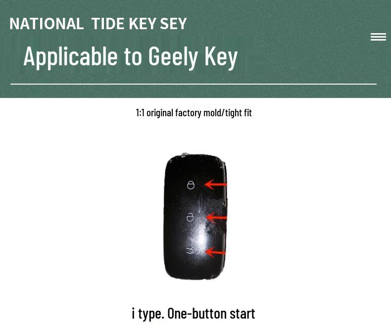 Prémiové semišové a kožené pouzdro na klíče Geely Galaxy L7 s přezkou pro muže a ženy