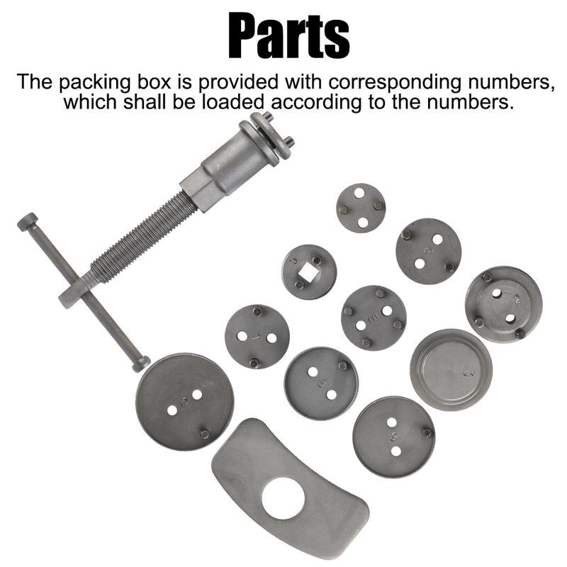 12PCS/13PCS Piston Compressor Tool Kit Set Car Disc Brake Caliper Durable And Reliable Convenient 1 Set Rewind Back Brake