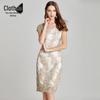 Brand Plus Size Summer 2021 Lace Evening Dress - Mid-Length Slim Fit Socialite Style