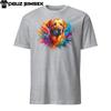 Colorful Labrador Retriever Dog Unisex T-Shirt Mens Womens Tees Top: Unique Design Vibrant Colors Tee