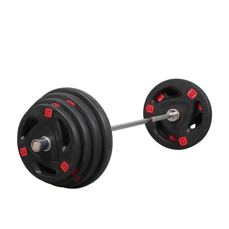 25kg Rubber Coated Grip Barbell Weight Plate