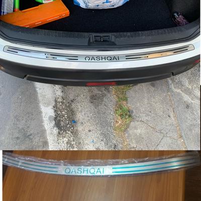 Stainless Steel External Ultra-thin Rear Bumper Protector Sill Trunk Guard Cover Trim For Nissan Qashqai J10 2007 - 2012
