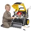 Toy Truck Engine and Excavator, Steering Wheel, Fog Effect, Sound and Light, Ages 3-6, Yellow