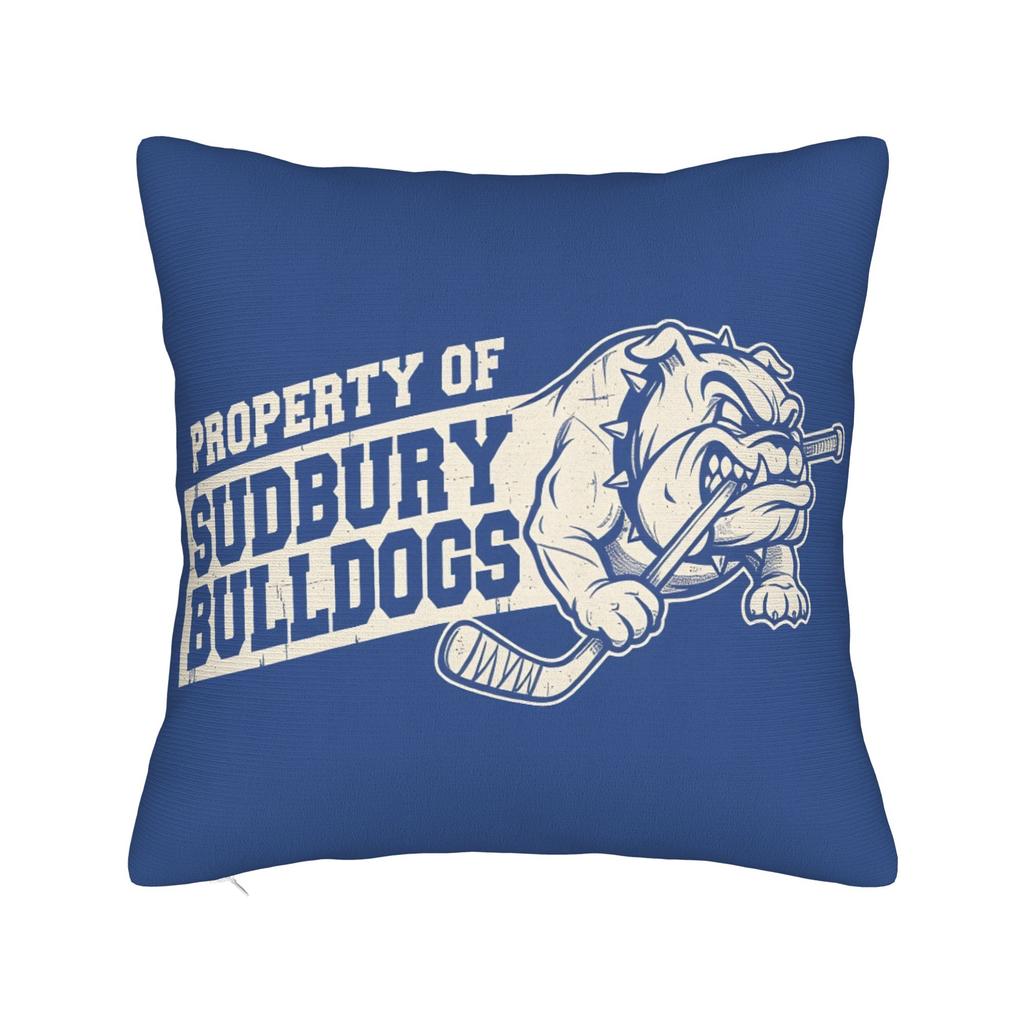 Pillow Case Film Fans Sudbury Blueberry Bulldogs Design Pillow Cover For Sofa Couch Bed Living Room Vintage Pillowcases