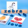 Children's early education English alphabet learning cognitive spelling Children's parent-child games Puzzle development Enlightenment toys