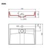 VidaXL Washbasin Hand Basin Countertop Sink Bowl To Mount Bathroom Interior Washroom Toilet Cabin Home 144063