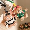 ShellieMay Duffy Bear Plush Keychain Pendant – Cartoon Doll & Backpack Ornament, Ideal Couple Gift