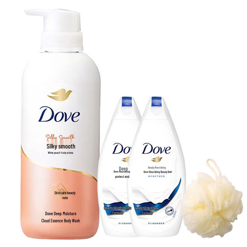 

Dove White Peach & Silk Smooth Shower Set