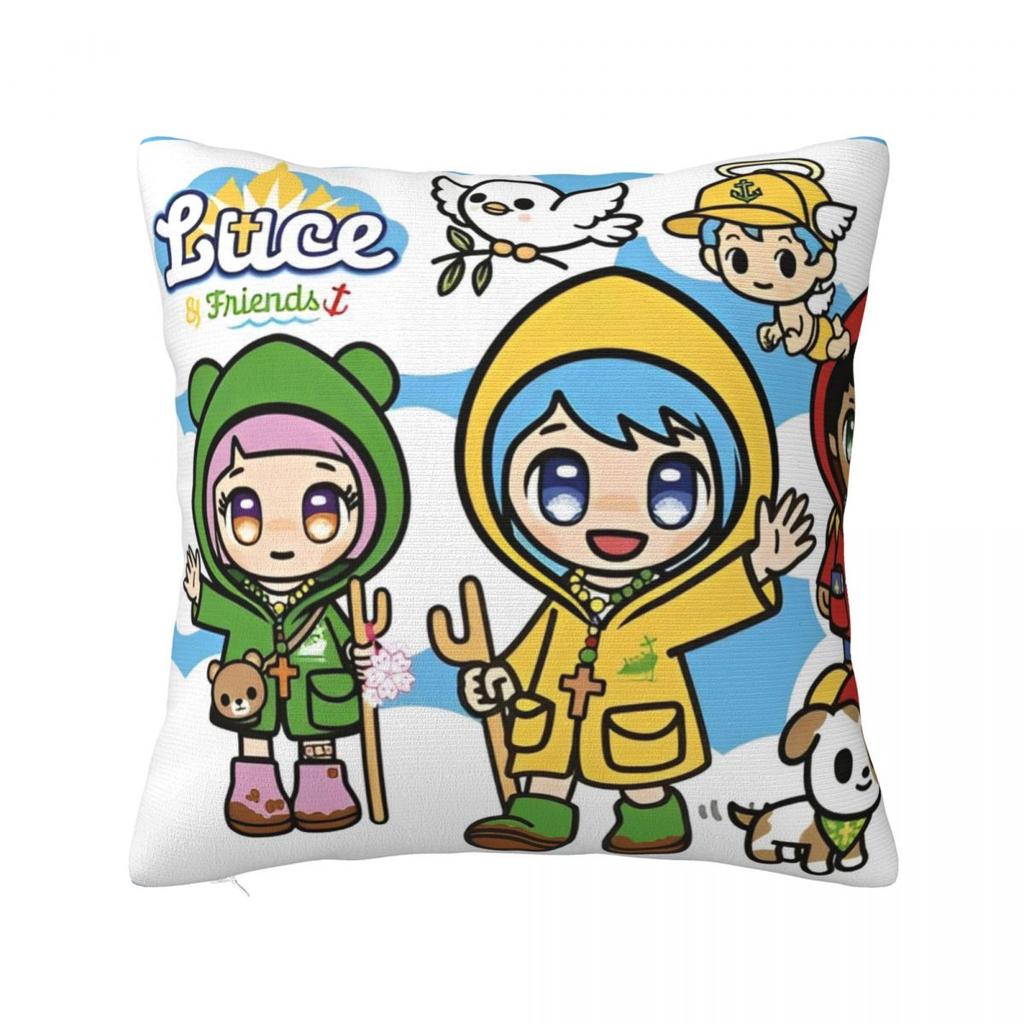 Luce Vatikan Maskottchen Kissenbezug Polyester Kissenhülle Katholische Kirche Dekokissenhülle Bett Drop Shipping 45*45cm