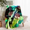 Roronoa Zoro Theme Printed Blanket - Perfect for Couch, Bed, Travel & Outdoor Use | Machine Washable, Cozy & Durable.