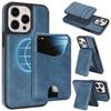 Magnetic Leather Phone Case with Card Holder for iPhone 12 - 17 Series Multi - functional Stand Shockproof Protective Cover
