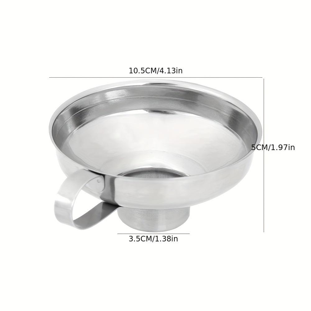 

Stainless Steel Wide-mouth Funnel Jam Salad Dressing Funnel Large Multi-function Wine Leak Oil Leak Kitchen Accessories Gadgets
