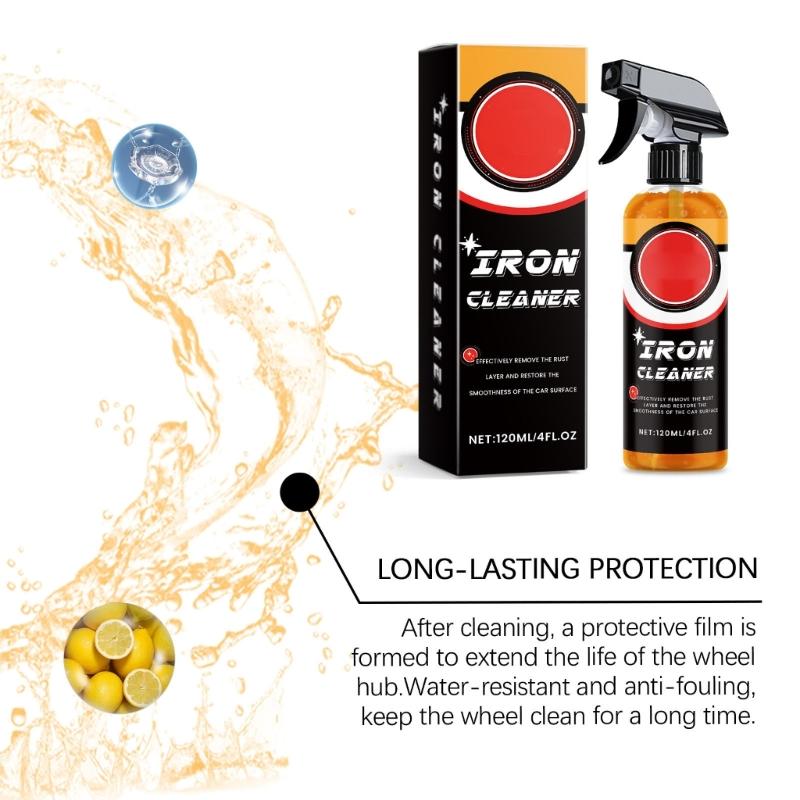 Rust Removal Sprayer For Metal Surfaces 120ml Fast Acting Rust Dissolver Eliminate And Protective Coating For Auto Parts