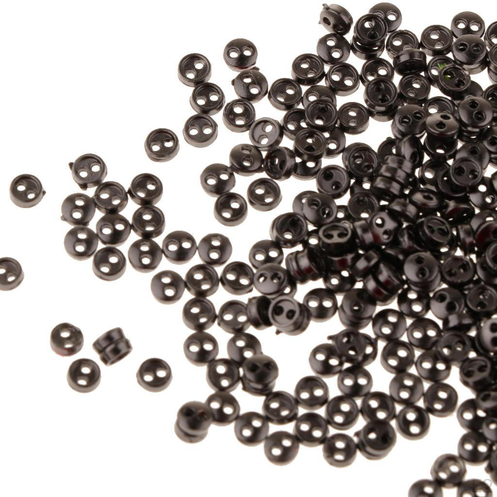 300 Pcs Mini Metal Sewing Round Buttons Button For Dolls