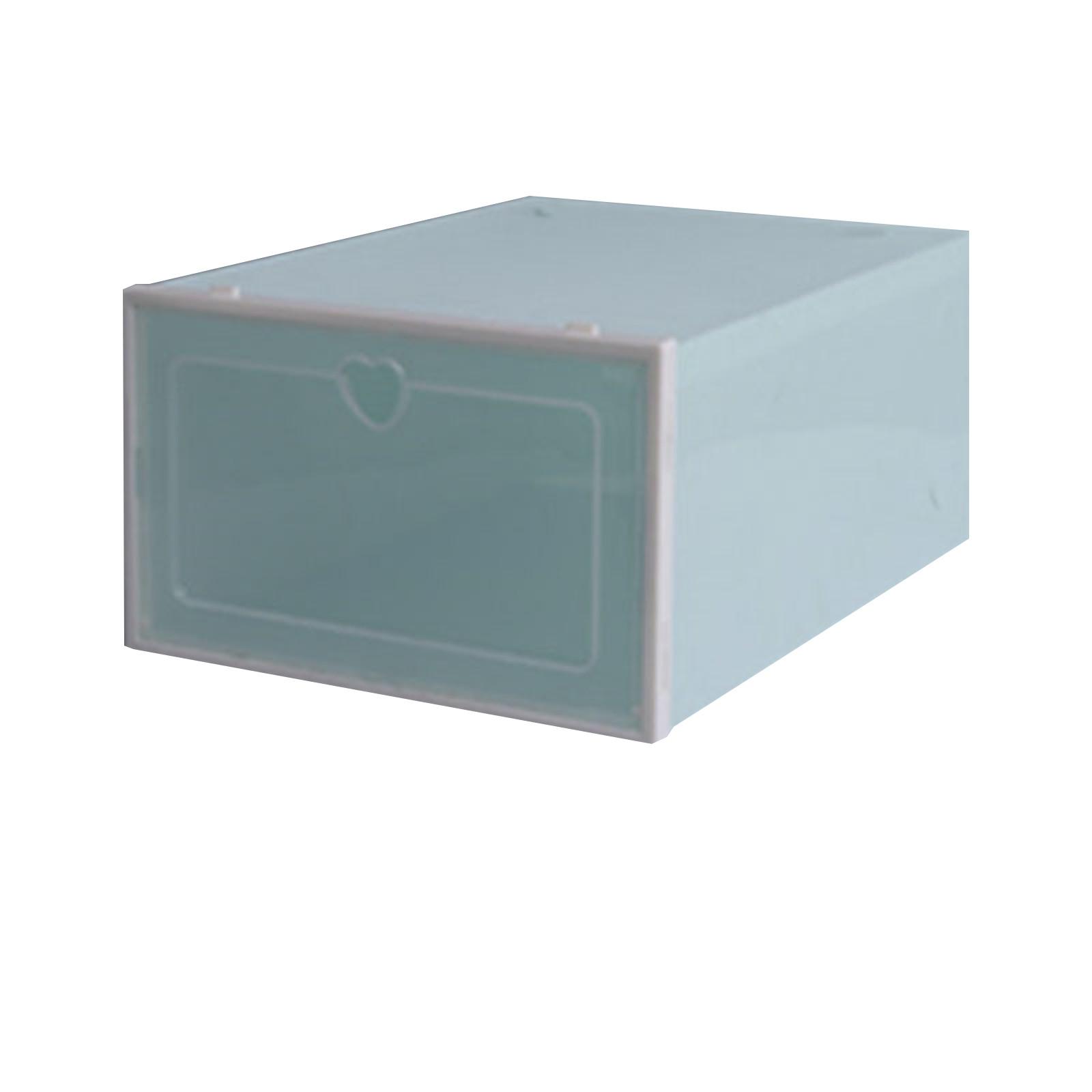 

Пластиковая штабелируемая коробка для обуви, органайзер для хранения, прозрачный складной домашний текстиль, органайзер для хранения вещей L