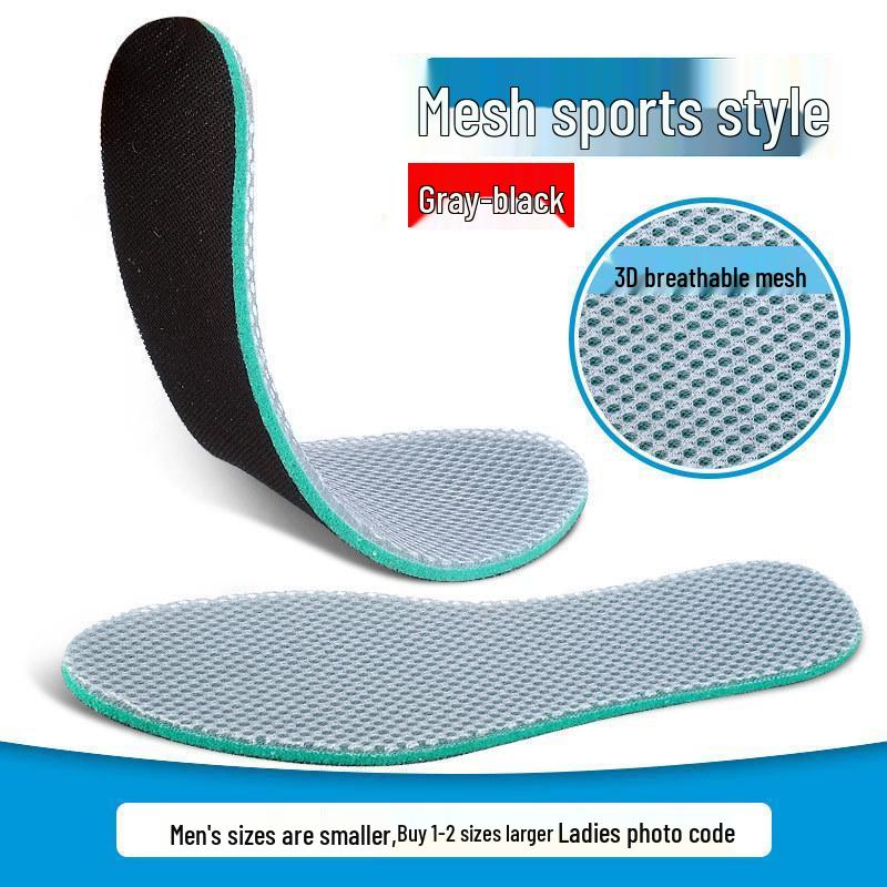 

Дихаючі, вологопоглинаючі сітчасті спортивні устілки: Невтомний, м який і легкий для тривалого стояння Size 43