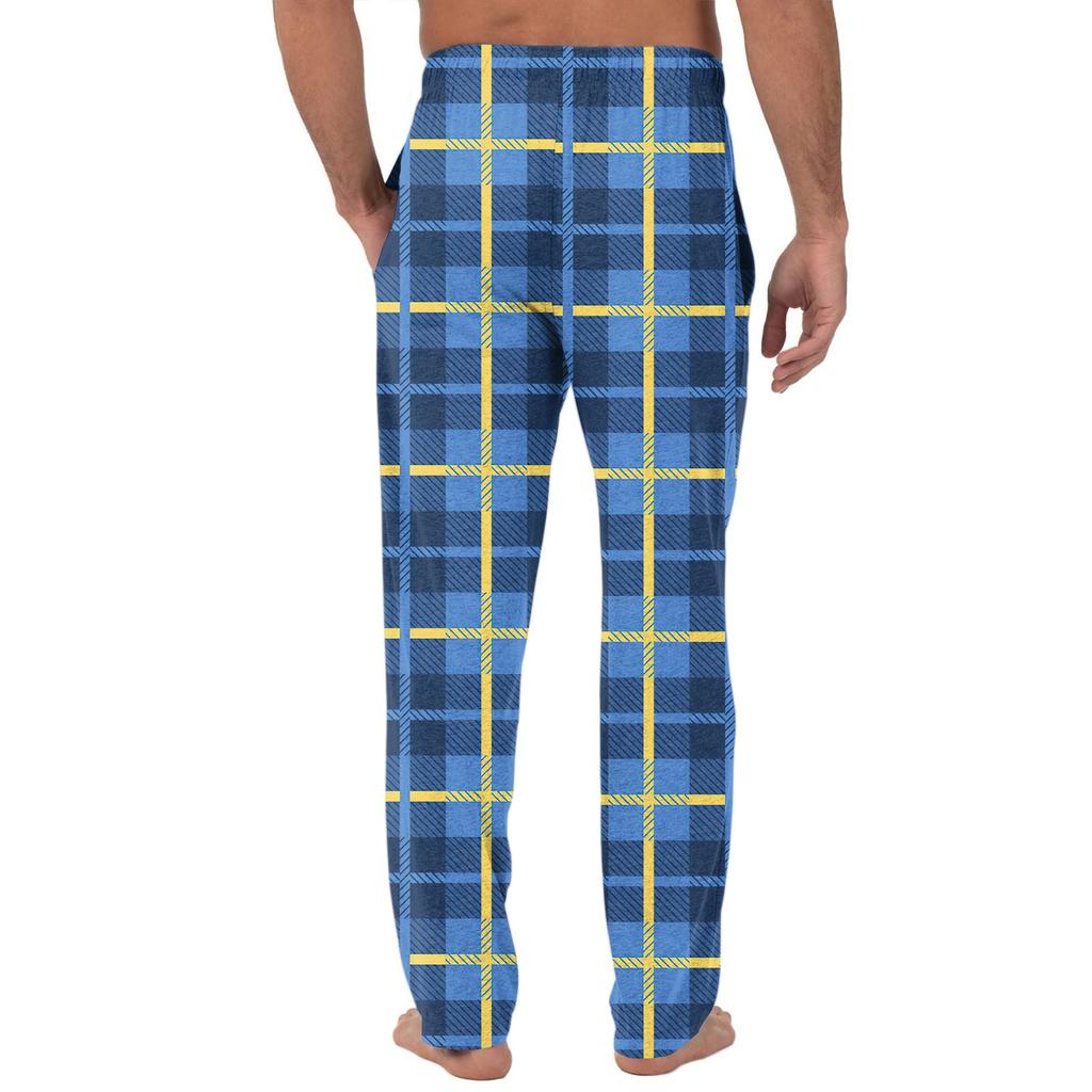 Men's Custom Pajama Pants with Pockets, Casual Long Sleep Pants for Home