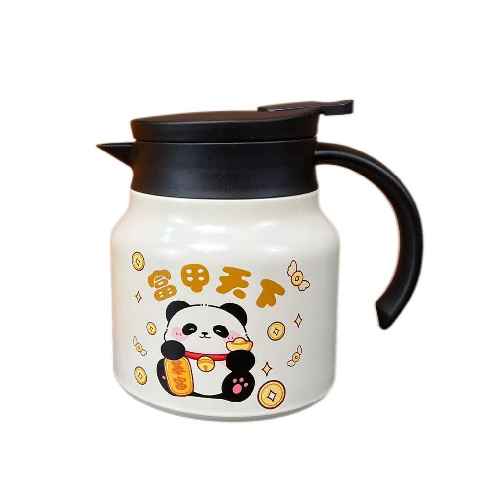 Panda Insulated Tea Pot, 316 Stainless Steel, Compact Size, Tea & Water Separation