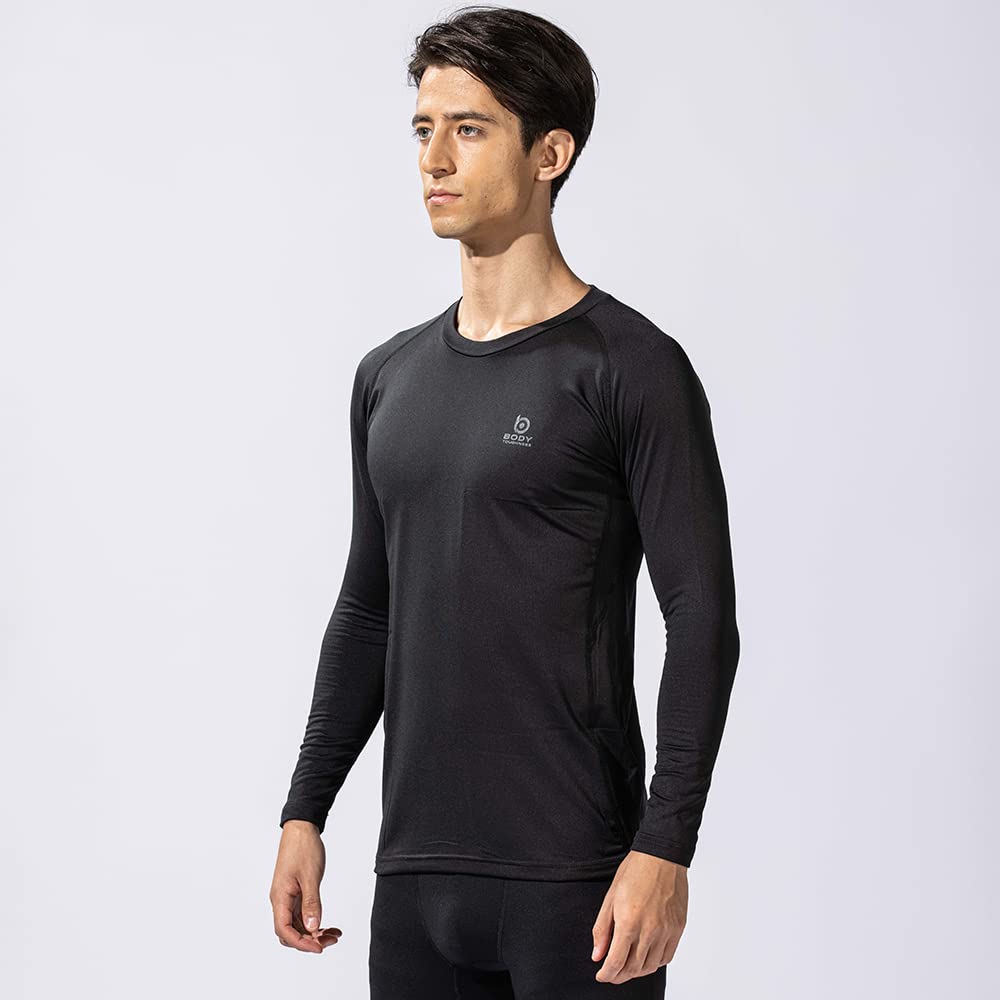 Otafuku Gloves, Winter Innerwear, Long Sleeves, Round Neck, Thermodeo [Heat Retention, Full Deodorization, Sweat Absorbent, Quick Drying, Compression