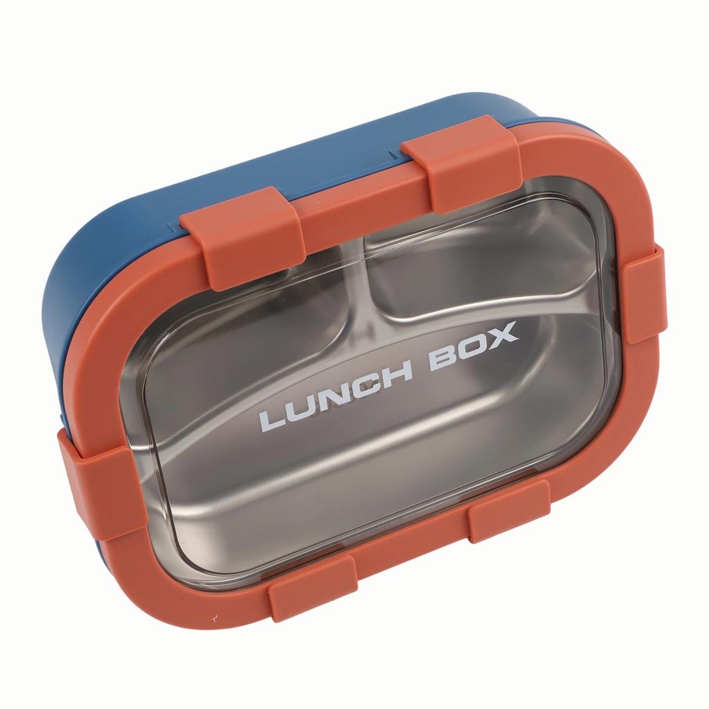 3 Compartment Container Stainless Steel Lunch Box Non-Microwave Safe