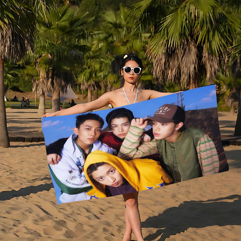 Lngshot Hip-Hop Group Beach Towel Colorful Bath Towels For Girl Microfiber Quick Dry Custom Sand Free Beach Yoga Spa Gym Pool