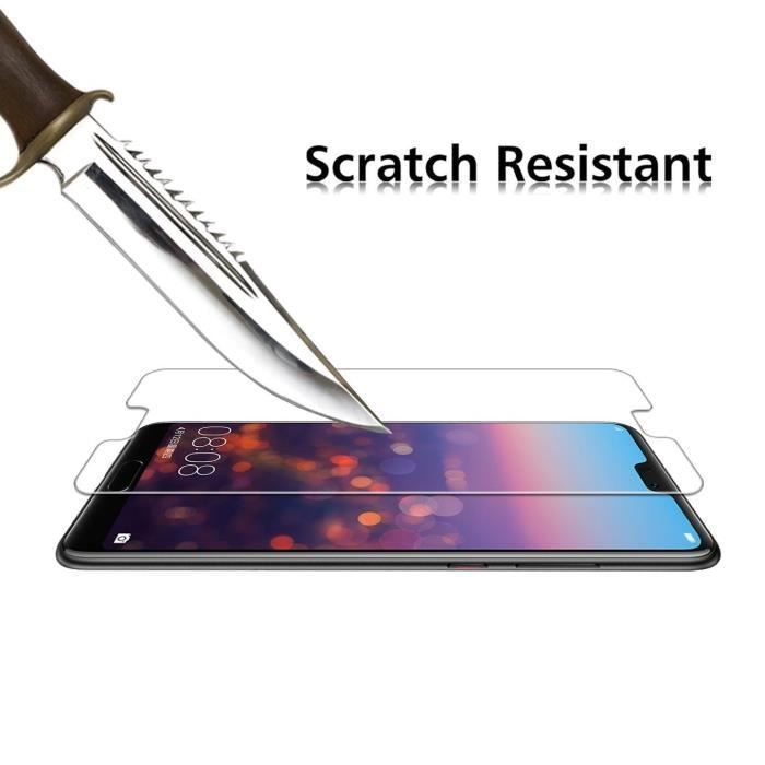 Protective Film - Phonillico® - HUAWEI P20 - Tempered Glass - Scratch Resistant - Easy Installation