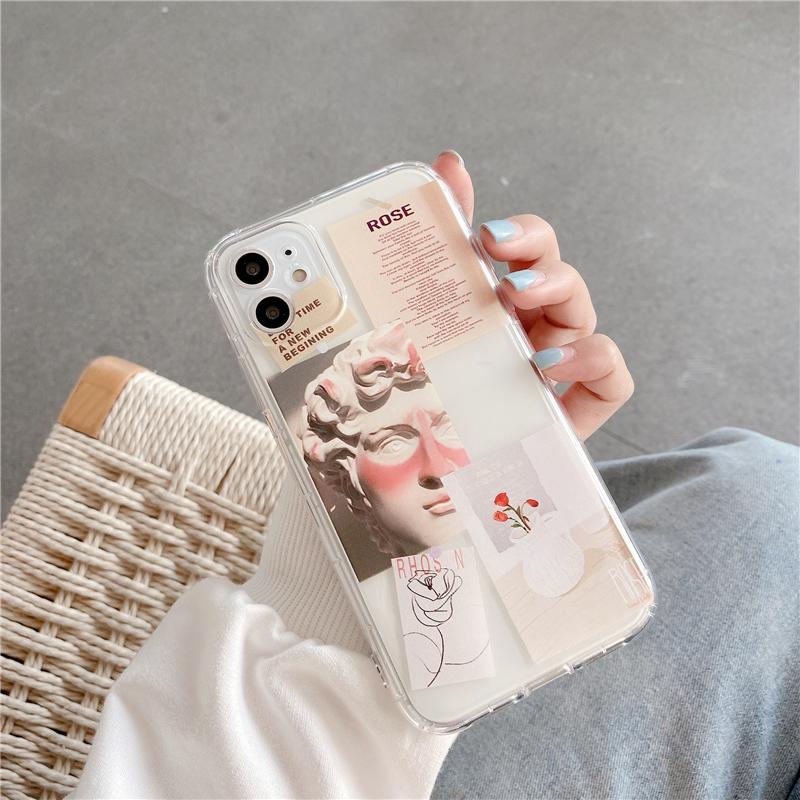 Unique David Clear Phone Case For Iphone 12 Mini 11 13 Pro Max 7 Xs Max Xr 8 Plus X Silicone Conque Fundas Capa Shell