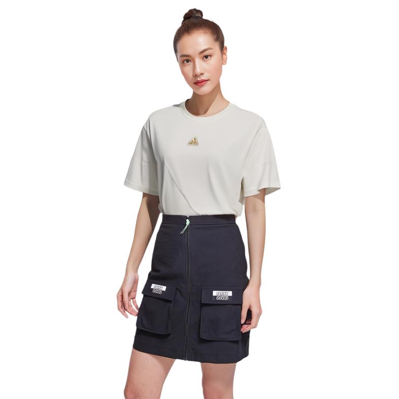 Adidas Year Of The Dragon CNY Series Logo Embroidery T-shirt Women Tops Han-Jade-White IZ3141