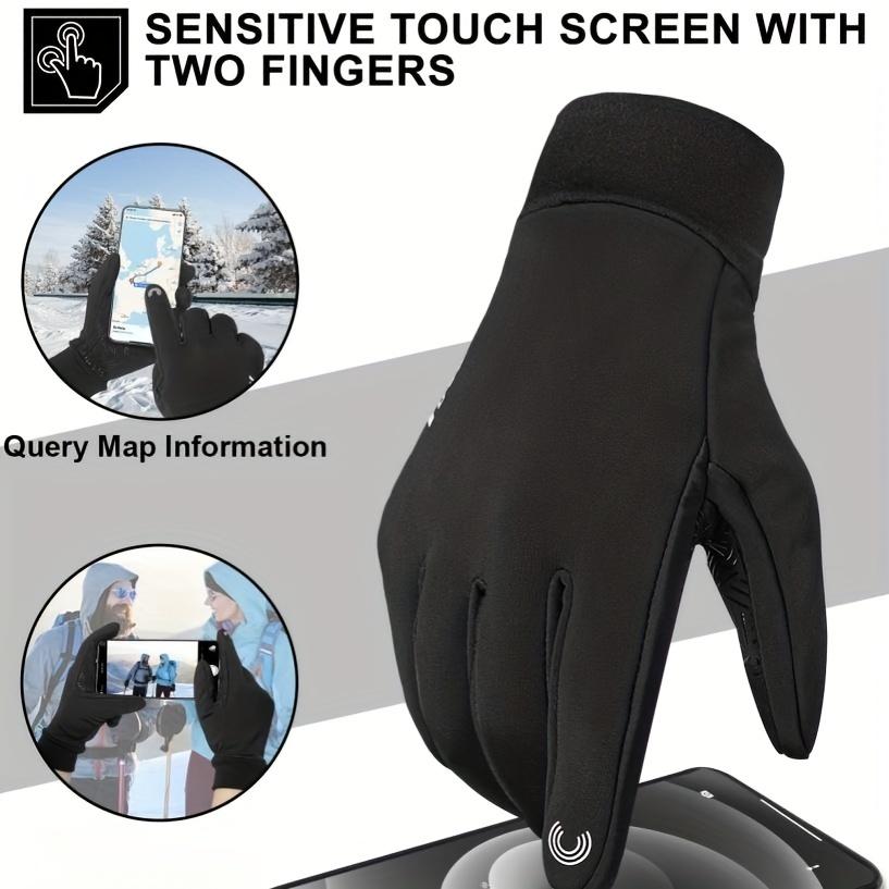 Warm Touch Screen Winter Gloves, Cold Weather Cycling and Skiing Gloves Suitable for Outdoor Sports, Winter Accessories, Cold Weather Equipment