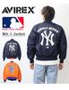 MLB Collaboration Jacket [AVIREX] MA-1 783-3252049 (M Size, 120 Navy)