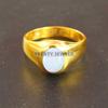 Opal Oval Cut With 925 Sterling Silver Gold Plated Ring For Men's #B366 JL375682065238