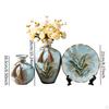 Ceramic Flower Vase Set Floral Arrangement Boho Unique Display Plant Holder for Home Bookshelf