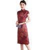 Women's Silk Dress Summer New High-end Luxury Silk Cheongsam Skirt