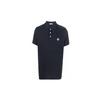 Moncler SS22 Straight Cut Solid Color Polo Shirt Men tops Blue 8A000098455677X