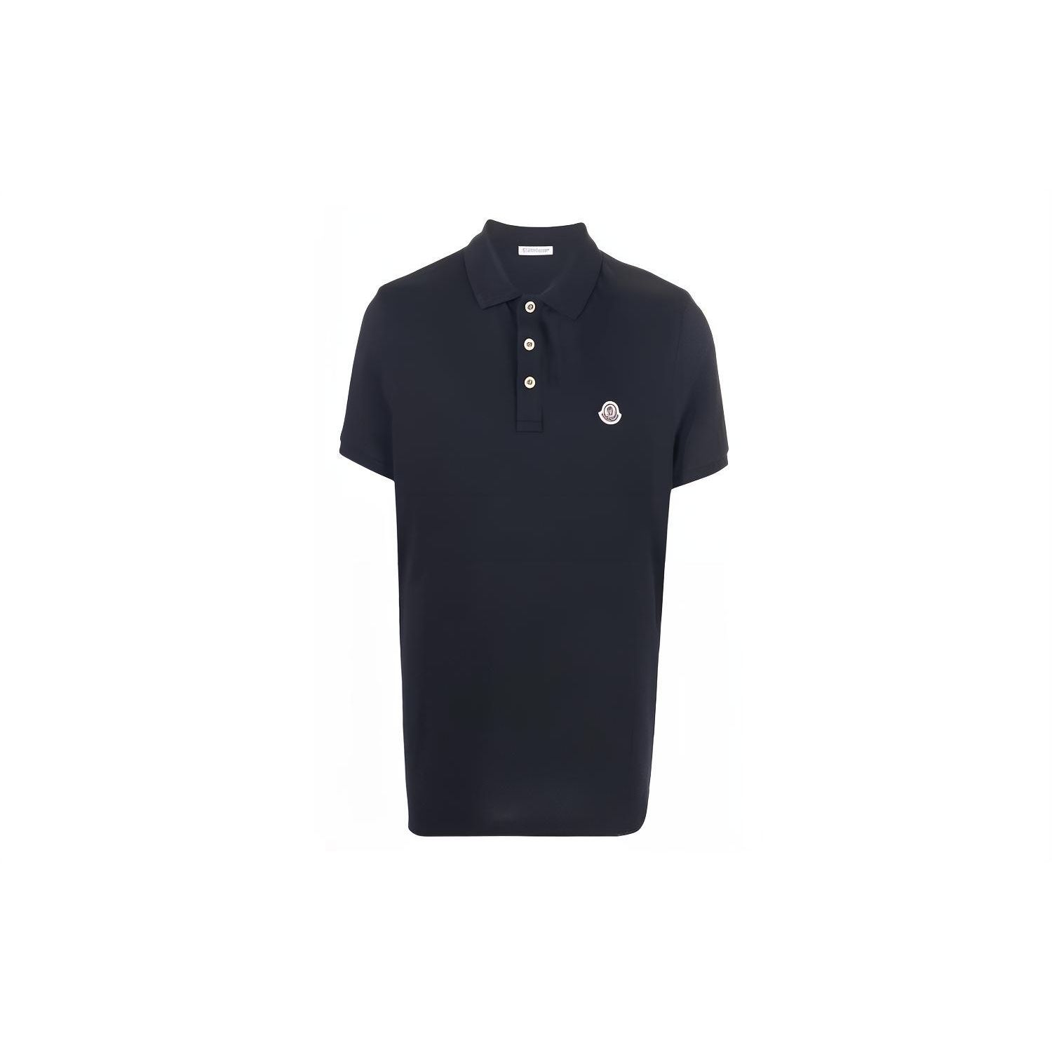 Moncler SS22 Recht gesneden effen kleur polo shirt Heren tops Blauw 8A000098455677X S