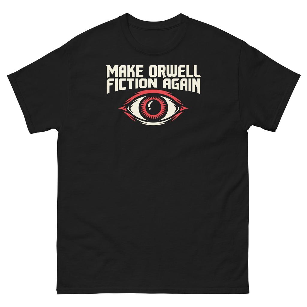 Padarykime Orwello grožinę literatūrą vėl grafine politine distopine romano marškinėlių T-shirt