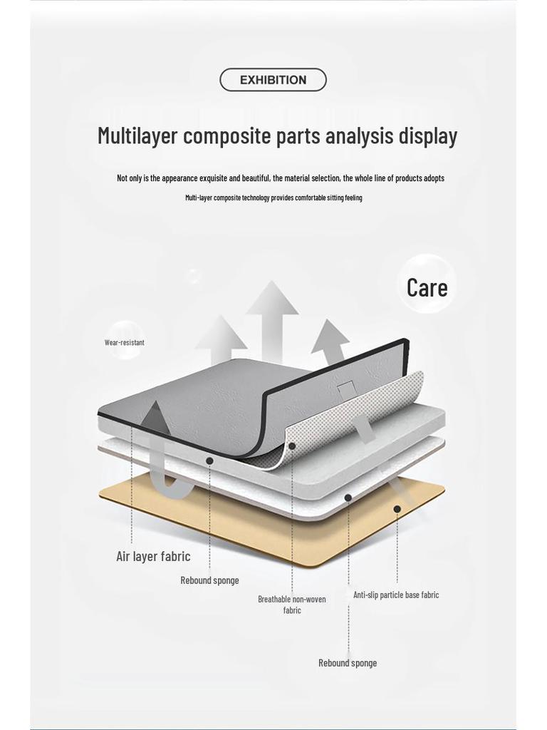 Autositzkissen - Grenzüberschreitendes Quadratisches Gesäßkissen