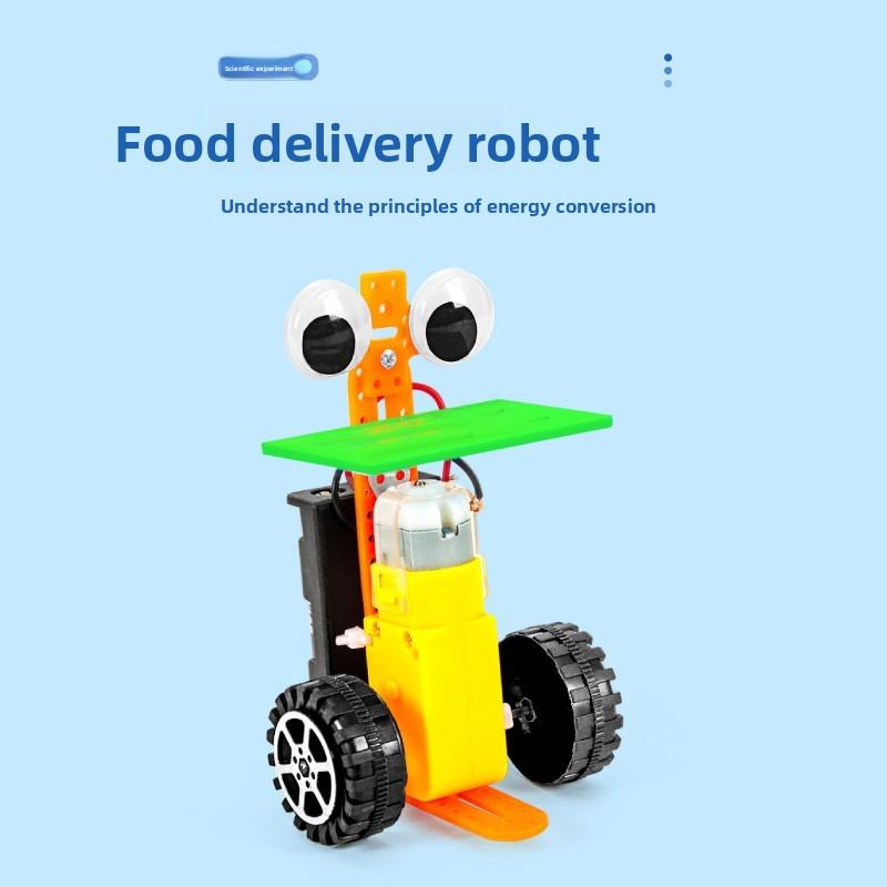 Science Experiment Diy Delivery Robot Kit With Electric Components For Childrens Stem Learning