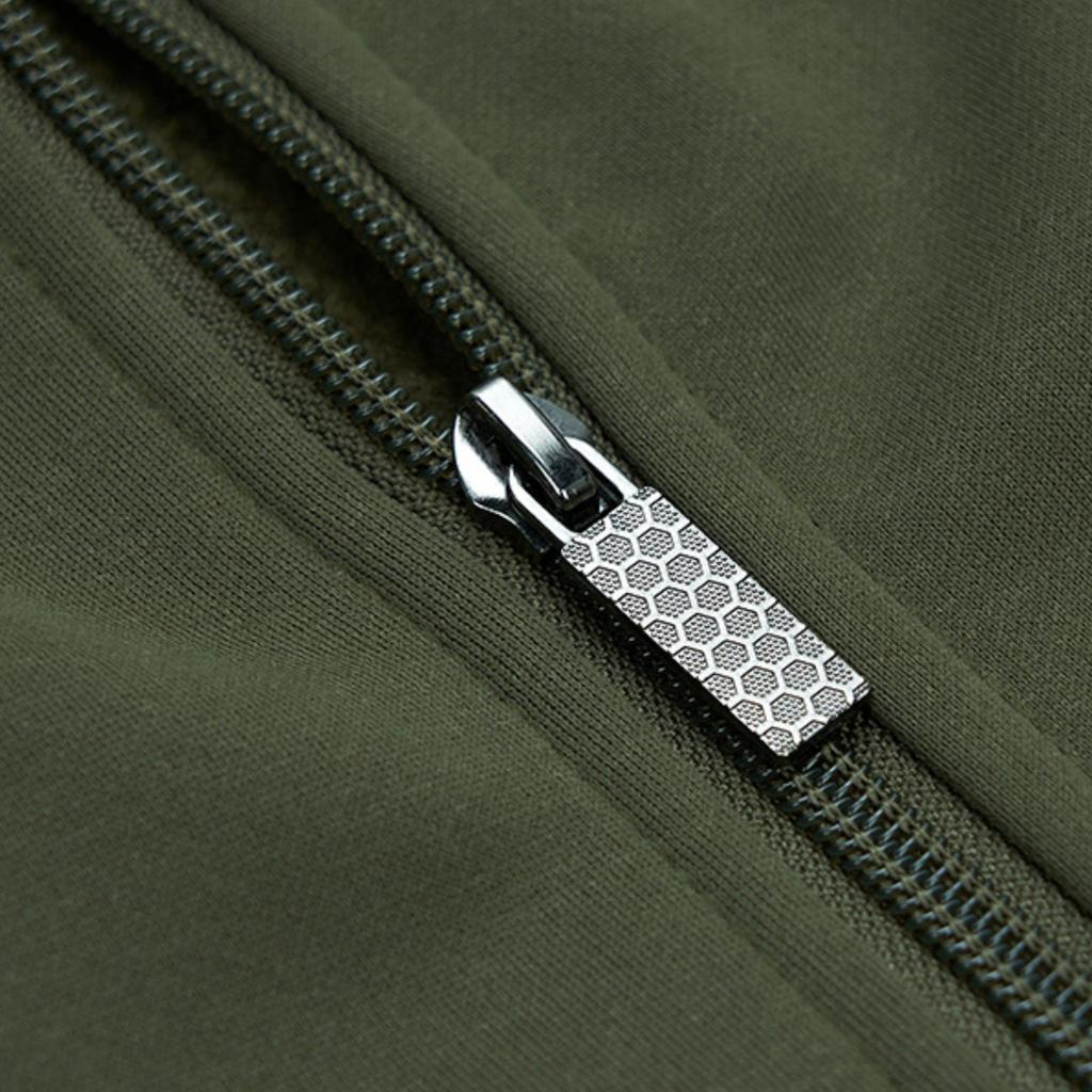 Men's Casual Fleece And Thickened Sportswear Set, Solid Color Long-sleeved Zipper Jacket, Drawstring Sweatpants Two-piece Set