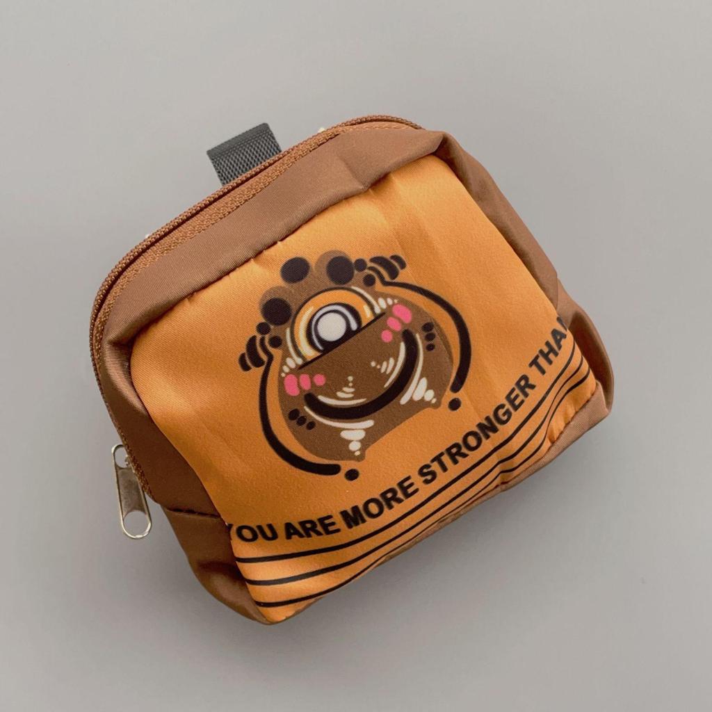 Căști Colorate & Pandantiv Portofel Monede Rucsac Mini cu Design Casă Ciupercă și Șnur pentru Telefon