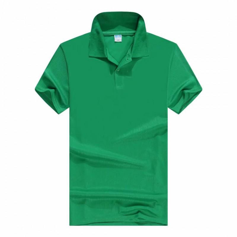 Custom Print Polo Shirt Short Sleeve Cotton Blend T-Shirt Men Women Casual Work Uniform
