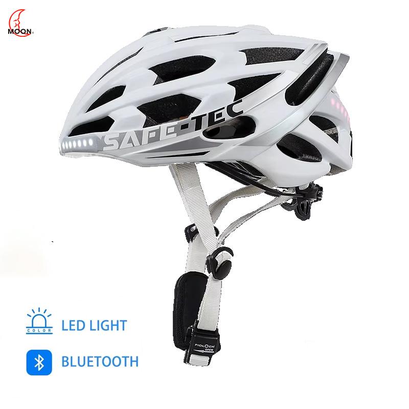 

MOON Smart Bicycle Helmet for Adult with Bluetooth LED Rear Light Mips System MTB Road Mountain Bike Helmet for Outdoor Cycling XL