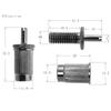 2Pcs Electric Guitar Tune-O-Matic Bridge Studsanchors For Electric Guitar Diameter 4Mm