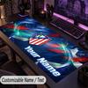 Custom Text Big Mousepad, Extended Desk Pad For Laptop Work GameAtletico Madrid FC