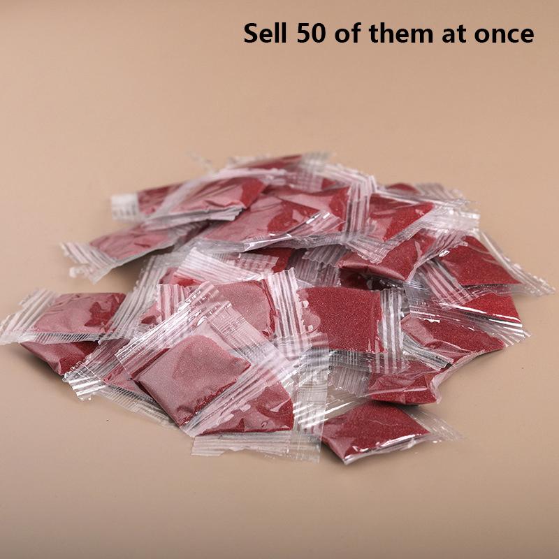 

50 шт. амулет кулон животное год фигурки фэншуй аксессуары натуральный фиолетовый золотой песок киноварь камень частицы порошок сырая руда one size