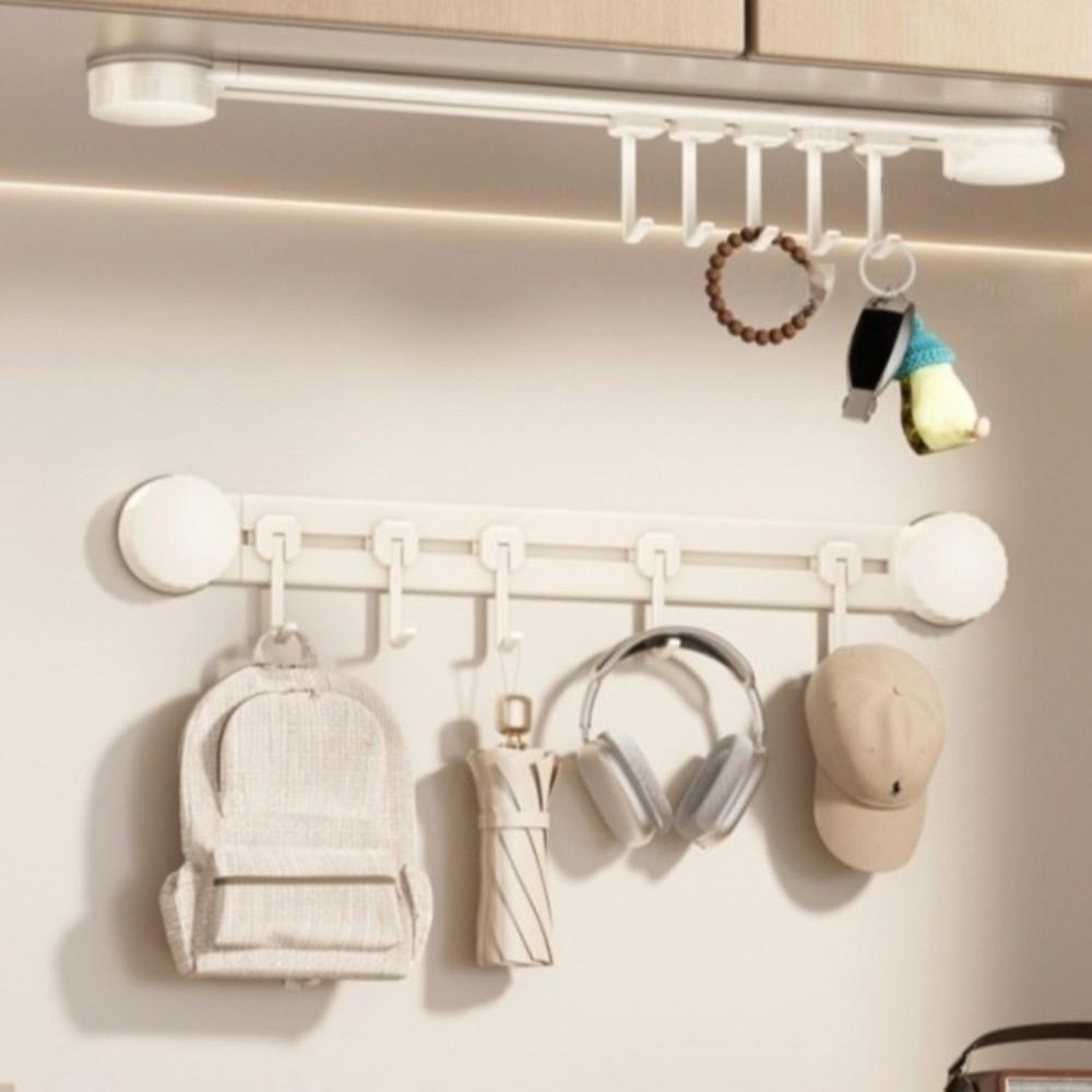 No Drilling Hanging Clothes Hooks Wall-Mounted Kitchen Storage Hooks  for Home