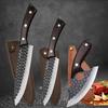 Stainless Steel Kitchen Chef Knife Set, Hand Forged Boning Knife Cutters Pocket Knife Slicing Cooking Mini Knife Multipurpose Knife Kitchen