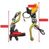 Universal Motorcycle Brake Clutch Pump Lever with LED Light Plastic Hydraulic Main Cylinder Set Motorcycle Accessories
